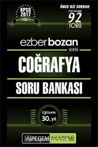 2017 KPSS Ezberbozan Coğrafya Soru Bankası
