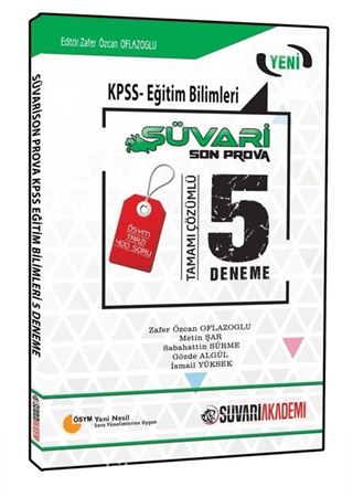 2017 KPSS Eğitim Bilimleri Son Prova Tamamı Çözümlü 5 Deneme Sınavı
