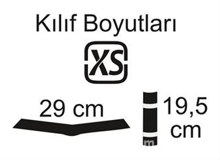 Kitap Kılıfı - Renkli Bantlar (XS - 29x19,5cm)