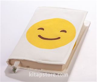 Kitap Kılıfı - Mutlu - Üzgün Emoji (M - 31x21cm)