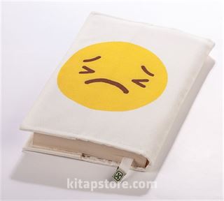 Kitap Kılıfı - Mutlu - Üzgün Emoji (M - 31x21cm)