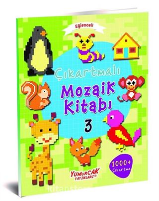 Eğlenceli Çıkartmalı Mozaik Kitabı 3