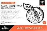 Bebeklere Özel Algıyı Geliştirici Zeka Kartları - Neşeli Meyveler Seti 0-24 Ay
