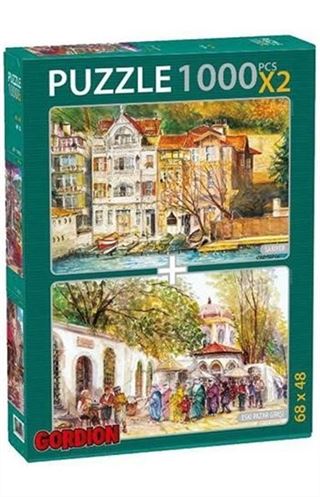 Sarıyer-Eski Pazar Girişi 2x1000 Parça Puzzle Takım