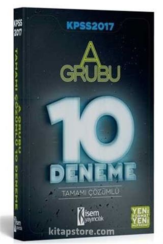 2017 KPSS A Grubu Tamamı Çözümlü 10 Fasikül Deneme Sınavı