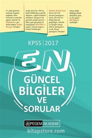 2017 KPSS En Güncel Bilgiler ve Sorular