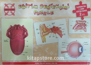 Eğitim Destekçisi Puzzle - İlköğretim 7. Sınıf Eğitim Serisi 2 (C) / Konu: Kulak, Burun, Göz, Dil