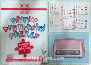 Eğitim Destekçisi Puzzle- İlköğretim 2. Sınıf Eğitim Serisi 1 / Konu: Meslekler-İletişim Araçları Radyo