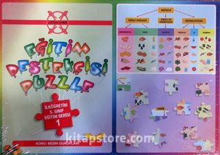 Eğitim Destekçisi Puzzle - İlköğretim 5. Sınıf Eğitim Serisi 1 / Konu: Besin Gurupları