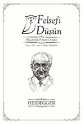 Felsefi Düşün Akademik Felsefe Dergisi Sayı:8 - Heidegger