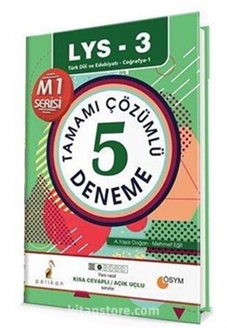 LYS 3 Türk Dili ve Edebiyatı Coğrafya 1 Tamamı Çözümlü 5 Deneme Kısa Cevaplı Açık Uçlu Sorular