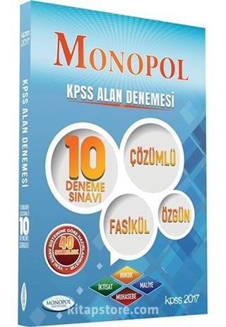 2017 KPSS A Grubu Çözümlü 10 Deneme Sınavı