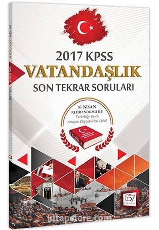 2017 KPSS Vatandaşlık Son Tekrar Soruları