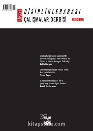 Divan Disiplinlerarası Çalışmalar Dergisi Sayı:41 Cilt 21 Yıl: 2016/2