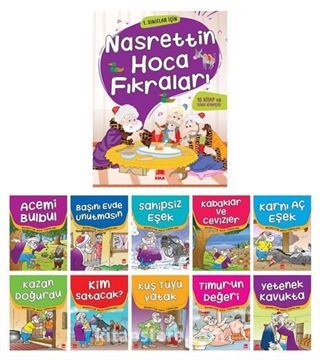 Nasrettin Hoca'dan Fıkralar Seti (10 Kitap Takım) (1. ve 2. Sınıflar İçin)