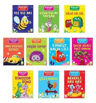 Mini Mini Fabllar Karakter Geliştiren Masallar (10 Kitap,1. ve 2. Sınıflar İçin)