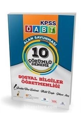 KPSS ÖABT Sosyal Öğretmenliği Alan Savunması 10 Çözümlü Deneme