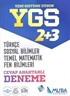 YGS 2+3 Türkçe -Sosyal Bilimler - Temel Matematik - Fen Bilimleri Cevap Anahtarlı Deneme