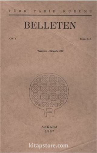 Belleten Sayı: 3 - 4 Cilt: 1