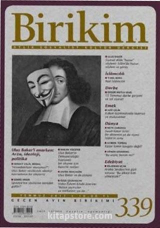 Birikim / Sayı:339 Temmuz Yıl:2017 / Aylık Sosyalist Kültür Dergisi