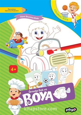Süper Boyama Kitabı 3 / Örneğe Bak ve Boya