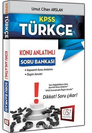 2018 KPSS Türkçe Konu Anlatımlı Soru Bankası