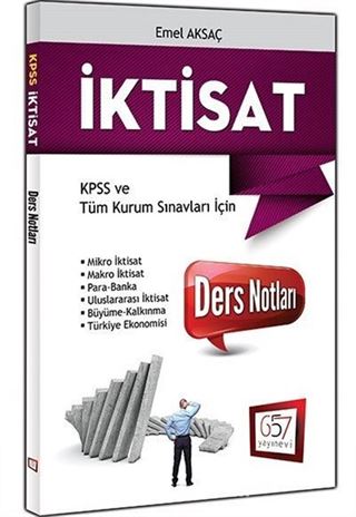 2018 KPSS A Grubu İktisat Ders Notları