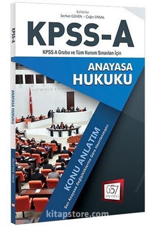 2018 KPSS A Grubu ve Tüm Kurum Sınavları İçin Anayasa Hukuku Konu Anlatım