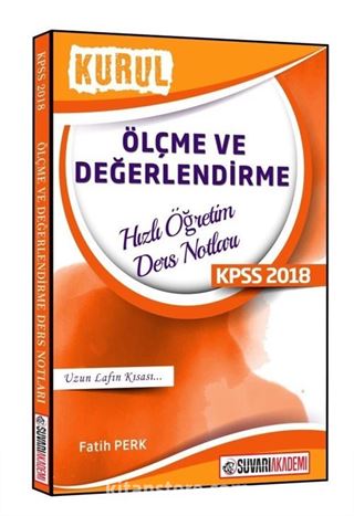2018 Kurul KPSS Ölçme ve Değerlendirme Hızlı Öğretim Ders Notları