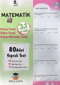 8. Sınıf Matematik Yaprak Test (80 Adet)