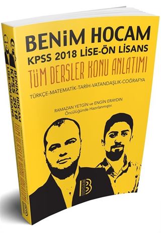 2018 KPSS Lise Ön Lisans Genel Kültür Genel Yetenek Tek Kitap Konu