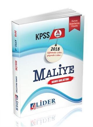 2018 KPSS A Maliye Konu Anlatımı