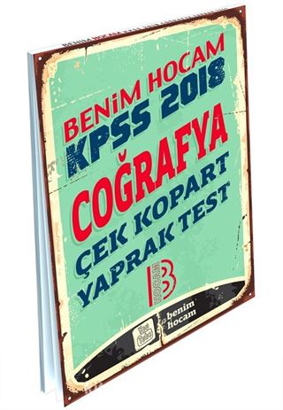 2018 KPSS Coğrafya Çek Kopart Yaprak Test
