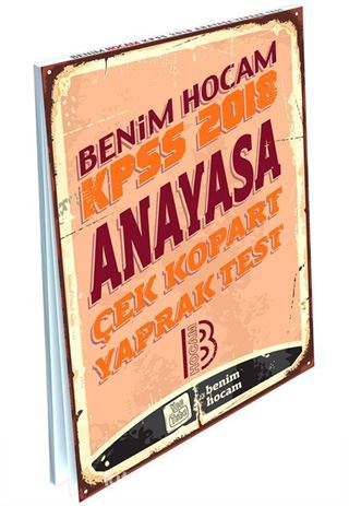 2018 KPSS Anayasa Çek Kopart Yaprak Test