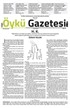 Can Aylık Öykü Gazetesi Sayı:13 Ekim 2017