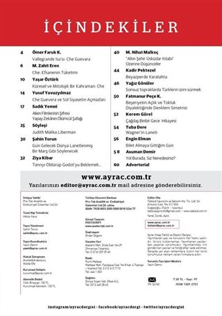 Ayraç Aylık Kitap Tahlili ve Eleştiri Dergisi Sayı:97 Kasım 2017