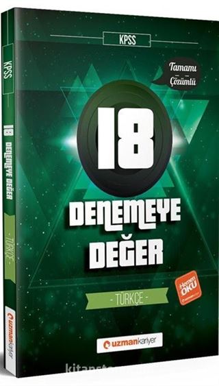 2018 KPSS Denemeye Değer 18 Türkçe Tamamı Çözümlü