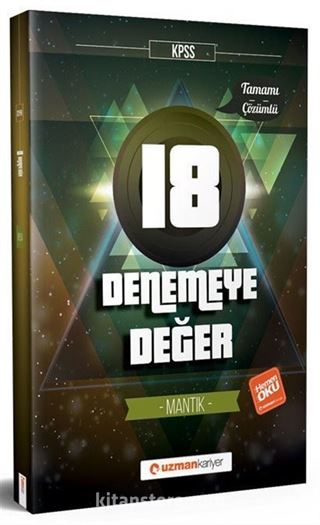 KPSS Denemeye Değer 18 Mantık Tamamı Çözümlü