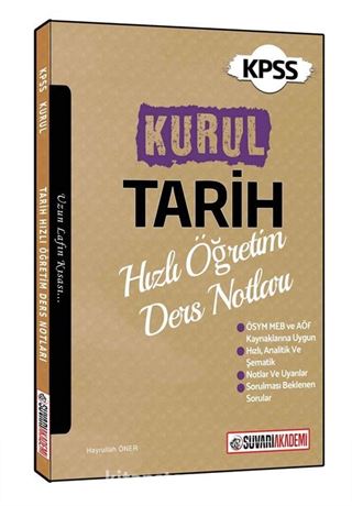 KPSS Tarih Hızlı Öğretim Ders Notları