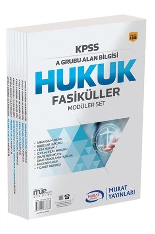 KPSS A Grubu Alan Bilgisi Hukuk Fasiküller Modüler Set (Kod:1386)