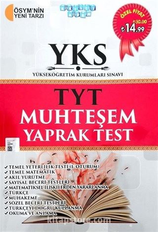 YKS - TYT Muhteşem Yaprak Test