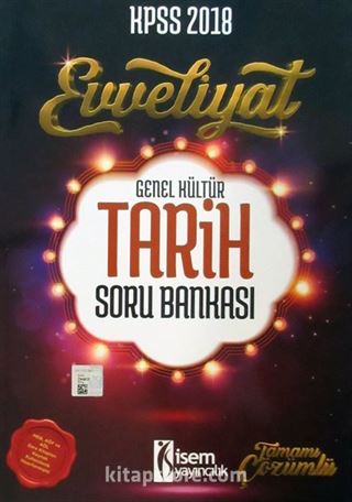 2018 KPSS Evveliyat Genel Kültür Tarih Soru Bankası