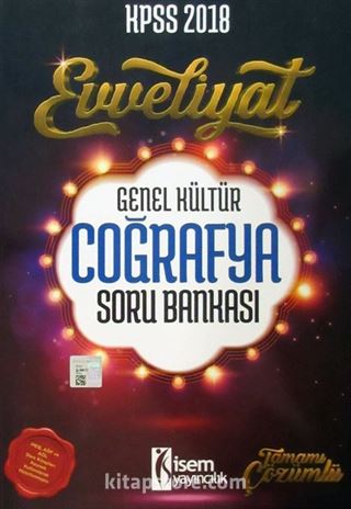 2018 KPSS Evveliyat Genel Kültür Coğrafya Soru Bankası
