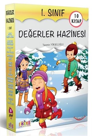 1. Sınıf Değerler Hazinesi (10 Kitap + Değerlendirme Testi Hediye)