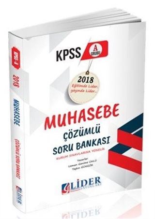2018 KPSS A Muhasebe Çözümlü Soru Bankası