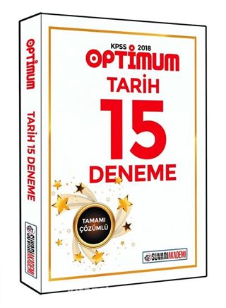 2018 KPSS Optimum Tarih Çözümlü 15 Deneme Sınavı