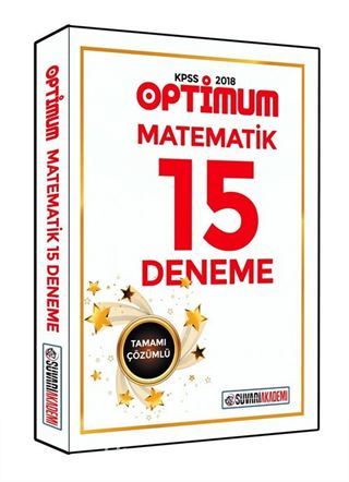 2018 KPSS Optimum Matematik Çözümlü 15 Deneme Sınavı