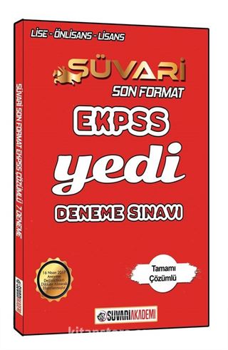 2018 EKPSS Süvari Son Format Çözümlü 7 Deneme Sınavı