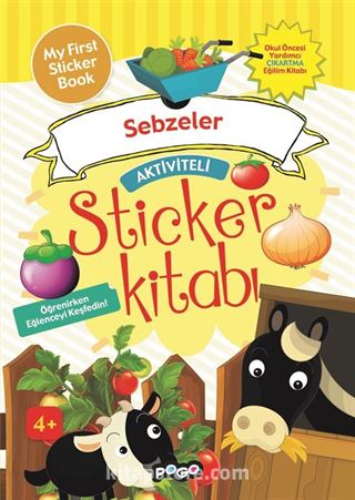 Aktiviteli Sticker Kitabı / Sebzeler