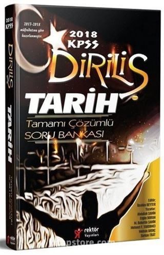 2018 KPSS Genel Kültür Diriliş Tarih Tamamı Çözümlü Soru Bankası